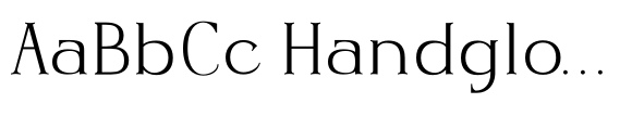 Haritego Regular font sample