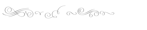 VVDS The Dickens Tale Script Swirls font sample