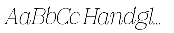 RCL Veluxa Serif Thin Italic image