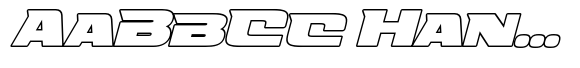 Fasthour Bold Outline Oblique image