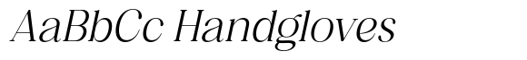 Bevenida Italic font sample