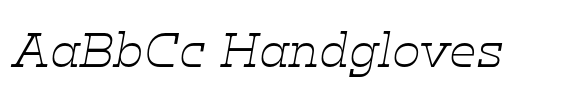 Klabdan Light Italic font sample