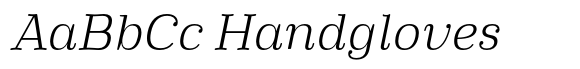 Phongphrai Light Italic font sample