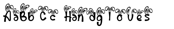 Palm Sunday Bunny Ear font sample