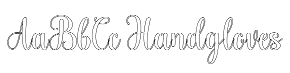 Halgeta Outline font sample