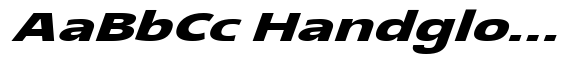 Glorytalk Sans Soft Extra Bold Italic Expanded image