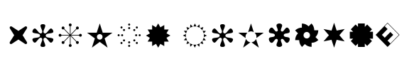 FF Dingbats 2.0 Stars and Flowers image