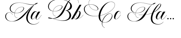Elemental Calligraphy font sample