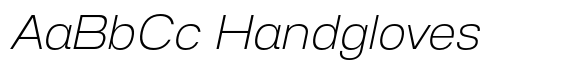 Anantason Reno Expanded Extra Light Italic font sample