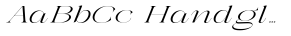Galdertin Charetam Italic Extra Expanded Italic image