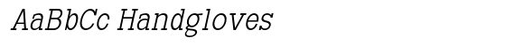 Aristone Slab Extra Light Sem Condensed Italic image