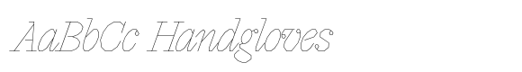 P Kiko Hairline Italic font sample