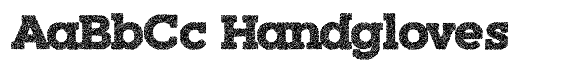 Hundra Stipple font sample