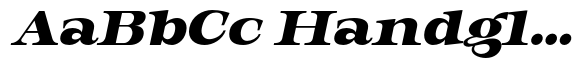 Orvessia Bold Extra Expanded Italic image