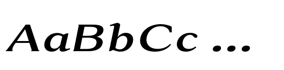 Rema Monde Semi Bold Expanded Italic image