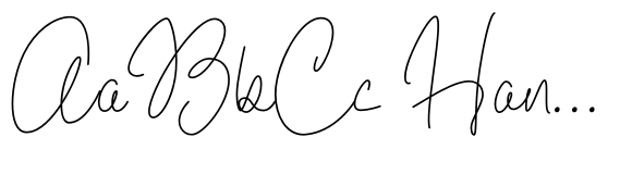 Almahera 11 font sample