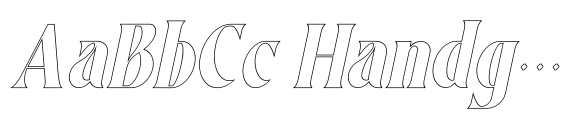 Aesthico Outline Italic image