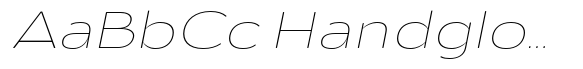 Aukim II Rounded Thin Expanded Italic image