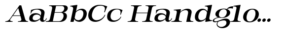 Orvessia Extra Expanded Italic image