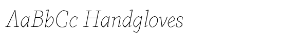 Farrerons Serif Thin Italic image