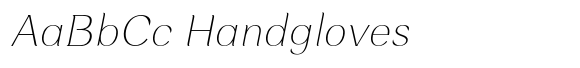 Rossanova Thin Italic font sample