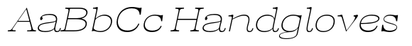 Regaris Plain Thin Expanded High Italic image