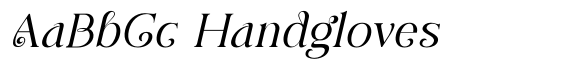 Figerly Italic font sample