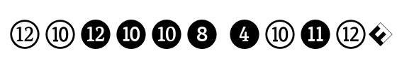 FF Dingbats 2.0 Numbers image