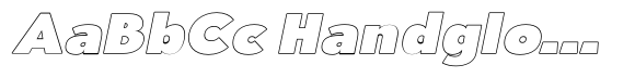 Aukim II Outline Extra Black Wide Italic image