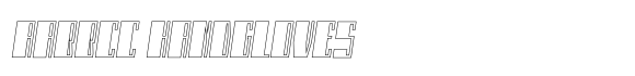Monateb Ultra Heavy Outline Italic image
