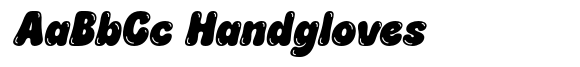 Puddy Gum Italic Buble font sample
