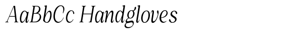 Romantic Editorial Light Condensed Italic image
