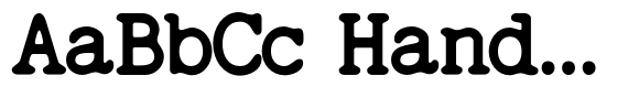 Feedbacker Typewriter Rough Bold font sample