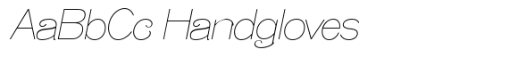 Caldstone Hairline Italic font sample