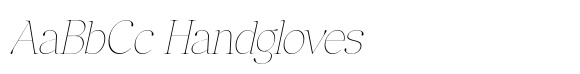 Anglica Serif Thin Condensed Slanted image
