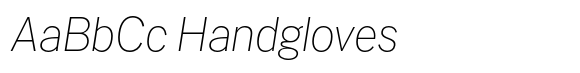 PG Gothique ExtraLight Italic image