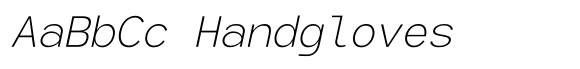 Glamure Mono Extra Light Italic image
