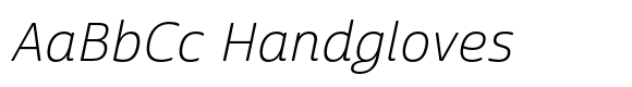 Cabrito Sans Ext Light Italic image
