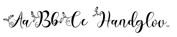 Christmas Garden font sample