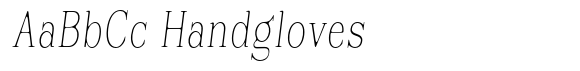 Reigans Soft Thin Condensed Italic image