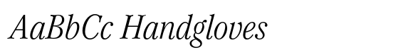 Mikaway BQ Condensed Light Italic image