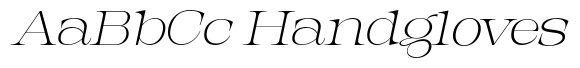 Orvessia Thin Extra Expanded Italic image