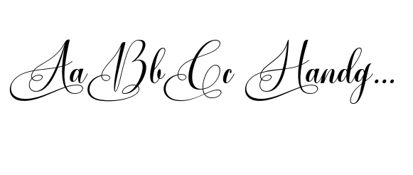 Vorgesla Script font sample