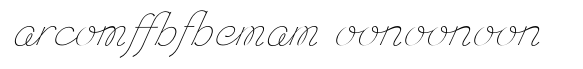 Chic Hand Ligatures Slanted image