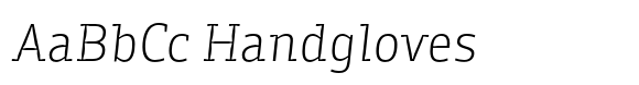 Viska Serif Light Italic font sample