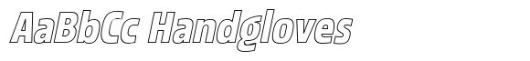 George SS Italic Outline font sample