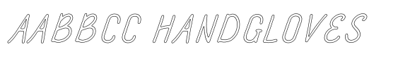 Amazing Pearl Brush Outline Italic image