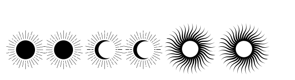 Dolce & Amyara Icon font sample