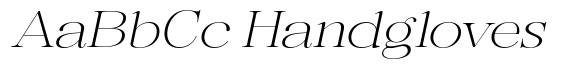 Rafiela Extra Light Expanded Italic image