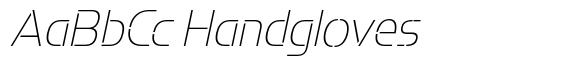 Potel Stencil Thin Italic font sample